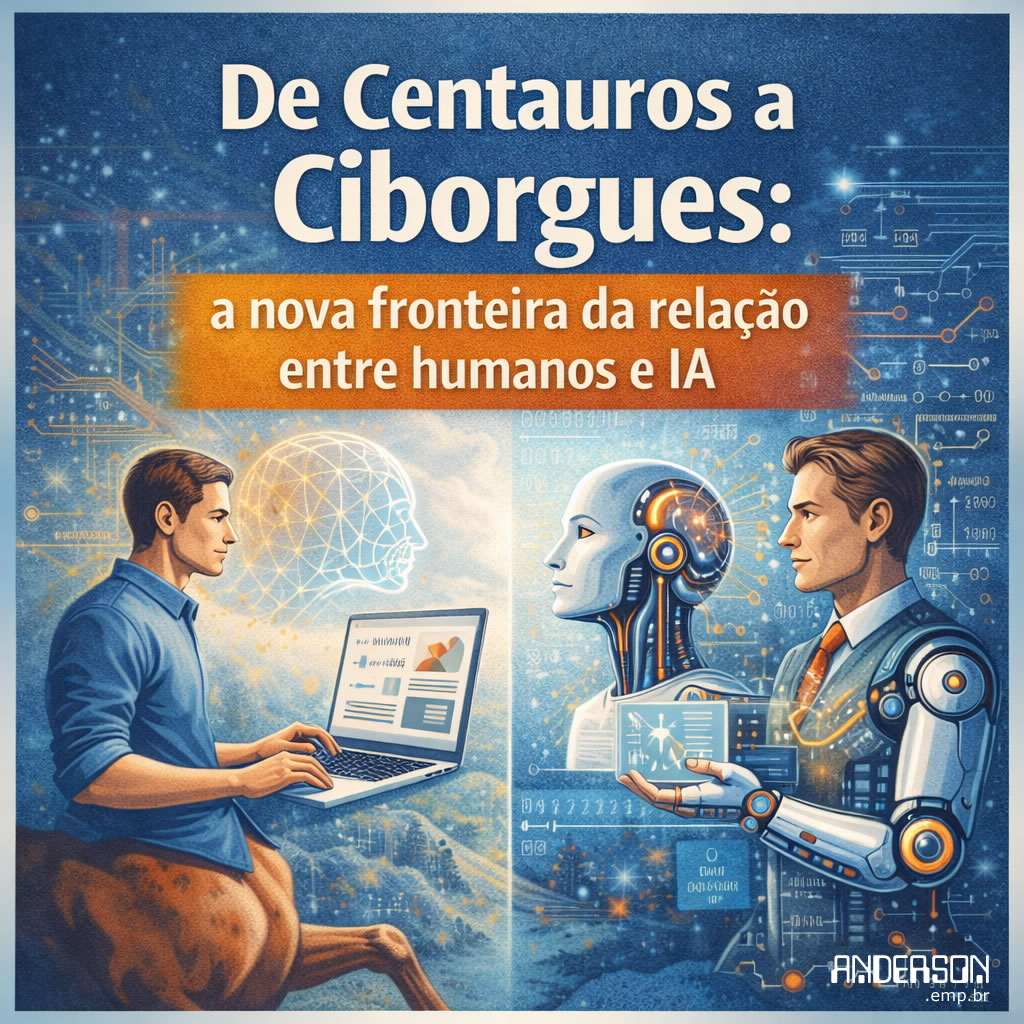 De Centauros a Ciborgues: a nova fronteira da relação entre humanos e IA