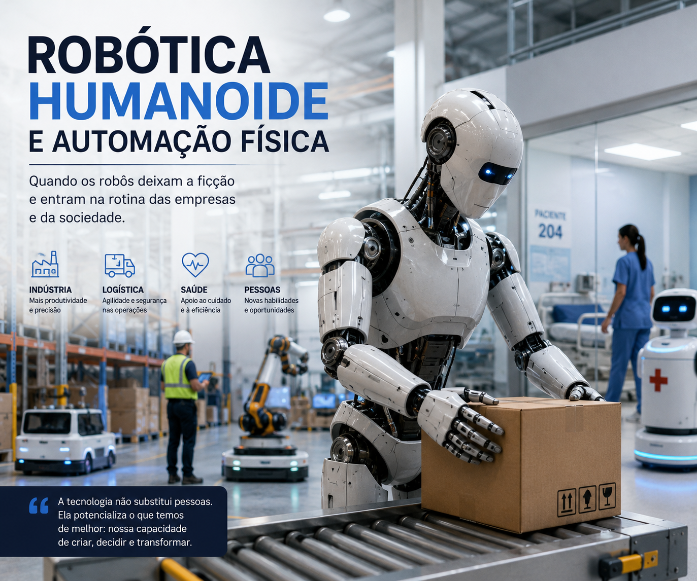 Quando os robôs deixam a ficção e entram na rotina